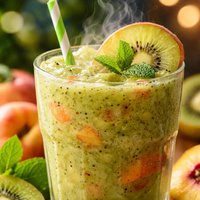 Kiwi Peach Smoothie