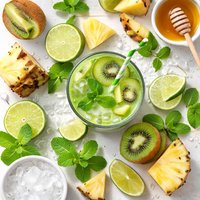 Kiwi Pineapple Mint Lime Juice