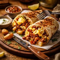 Knife and Fork Breakfast Burrito