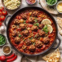 Kofte Chorizo Stew Moroccan