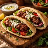 Kofte in Pita Pockets