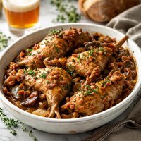 Konijn Met Bier Belgian Style Rabbit