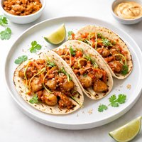 Korean Barbecue Potato Tacos with Quick Kimchi 5fix