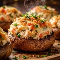 Krab Stuffed Mushrooms