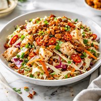 Krabby Crab Coleslaw with Spicy Nuts