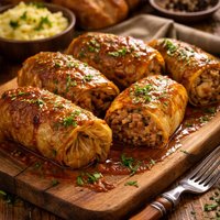 Krautwickel German Stuffed Cabbage Leaves