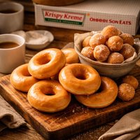 Krispy Kreme Doughnuts and Doughnut Holes Ohhh So Easy