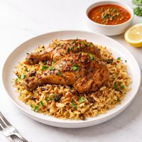 Kuwaiti Chicken and Rice with Daqoos Garlic Tomato Sauce