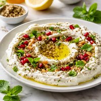 Labneh Wa Za Atar Spiced Yogurt Cheese