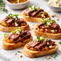 Lamb and Apricot Canapes