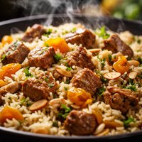 Lamb and Apricot Pilaf