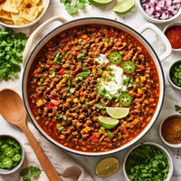 Lamb and Black Bean Chili