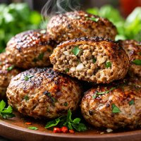 Lamb and Feta Rissoles
