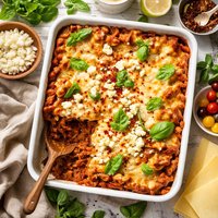 Lamb and Goat Cheese Lasagna