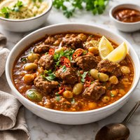 Lamb and Lima Bean Soup Moroccan Algerian