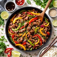 Lamb and Pepper Stir Fry
