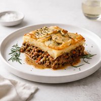Lamb and Rosemary Potato Pie