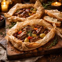 Lamb Baked in Packages