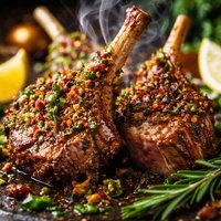 Lamb Chops N Chutney Crust