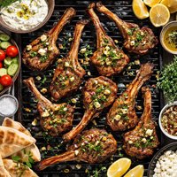 Lamb Chops on the Barbecue Greek Style
