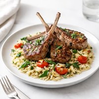 Lamb Chops with Orzo Ww