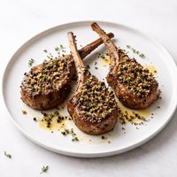 Lamb Chops with Peppercorn Garlic Paste