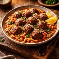 Lamb Meatballs and Orzo