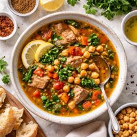 Lamb or Chicken and Garbanzo Soup