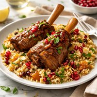 Lamb Shanks with Fruited Couscous