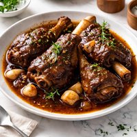 Lamb Shanks with Garlic and Port Wine Pressure Cooker