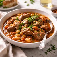 Lamb Stew with White Beans