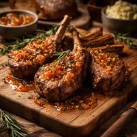 Lamb with Marmalade Sauce