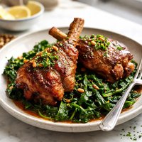 Lamb with Spinach