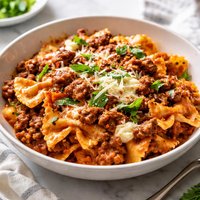 Lasagna Style Bow Tie Pasta