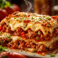 Lasagna with Turkey Sausage