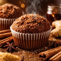 Last Minute Gingerbread Muffins