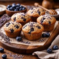 Lavender and Fresh Blueberry Muffins