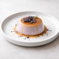 Lavender Flan