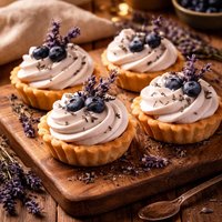 Lavender Infused Mascarpone Mousse Pastries