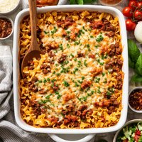 Layered Beef Noodle Bake