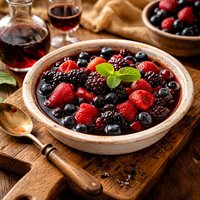 Layered Berries in Port