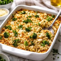 Layered Chicken Broccoli Casserole No Canned Soup