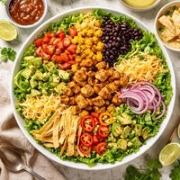 Layered Chicken Taco Salad
