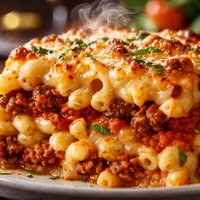 Layered Mac N Cheese Italiano