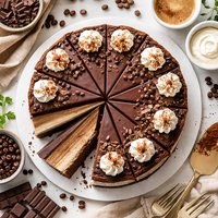 Layered Mocha Cheesecake