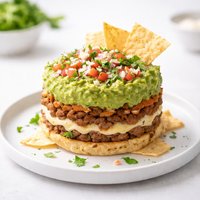Layered Nacho Guacamole Appetizer
