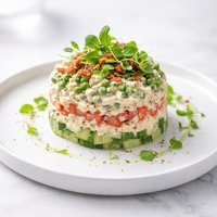 Layered Pea Salad