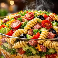 Layered Picnic Pasta Salad