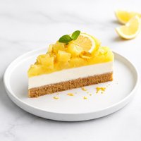 Layered Pineapple and Lemon Cheesecake Pie