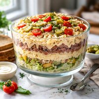 Layered Salad Reuben Style
